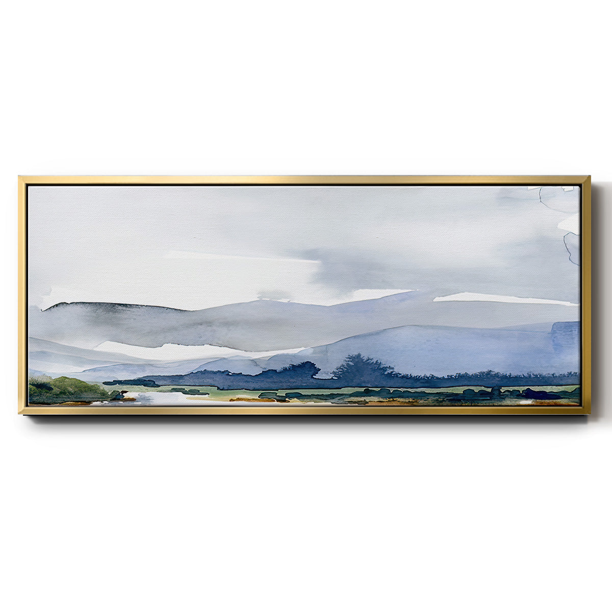 Blue Ridge I - Floater Framed Canvas Print
