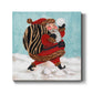 Santa And A Bay Of Toys-Premium Gallery Wrapped Canvas - Ready to Hang