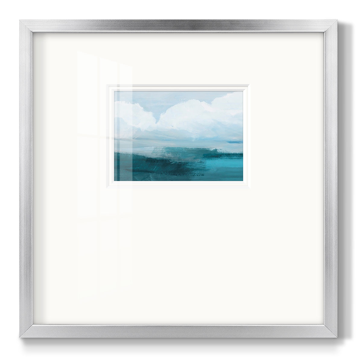 Azure Rising I Premium Framed Print Double Matboard