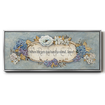 Prayer - Floater Framed Canvas Print