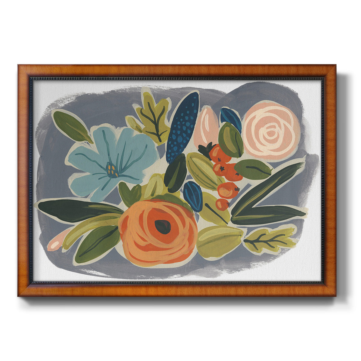 Bright Botany I Premium Framed Canvas- Ready to Hang