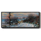 Road to Giverny in Winter, 1885 - Floater Framed Canvas Print