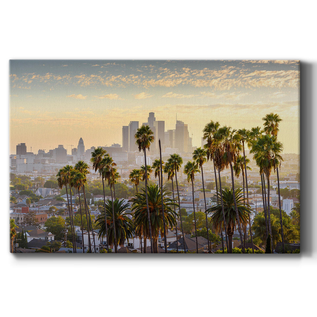 Downtown Los Angeles at Sunset - Canvas Art Print