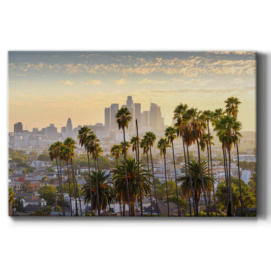 Downtown Los Angeles at Sunset - Canvas Art Print