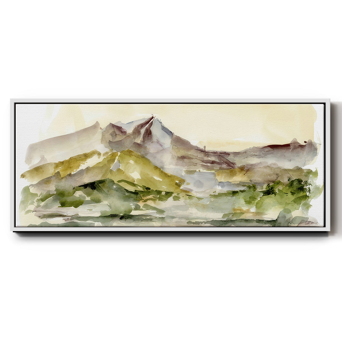 Plum Ridge I - Floater Framed Canvas Print