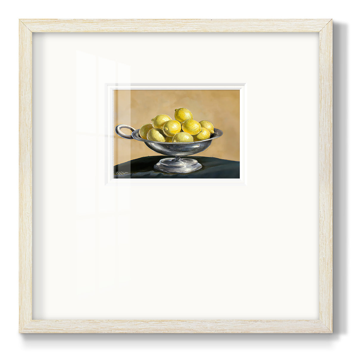 Lemon Bowl  - Double Matboard Framed Print