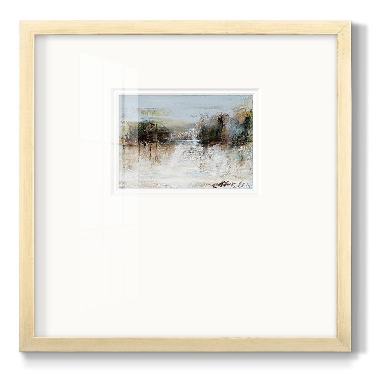 Wintery Horizon I Premium Framed Print Double Matboard