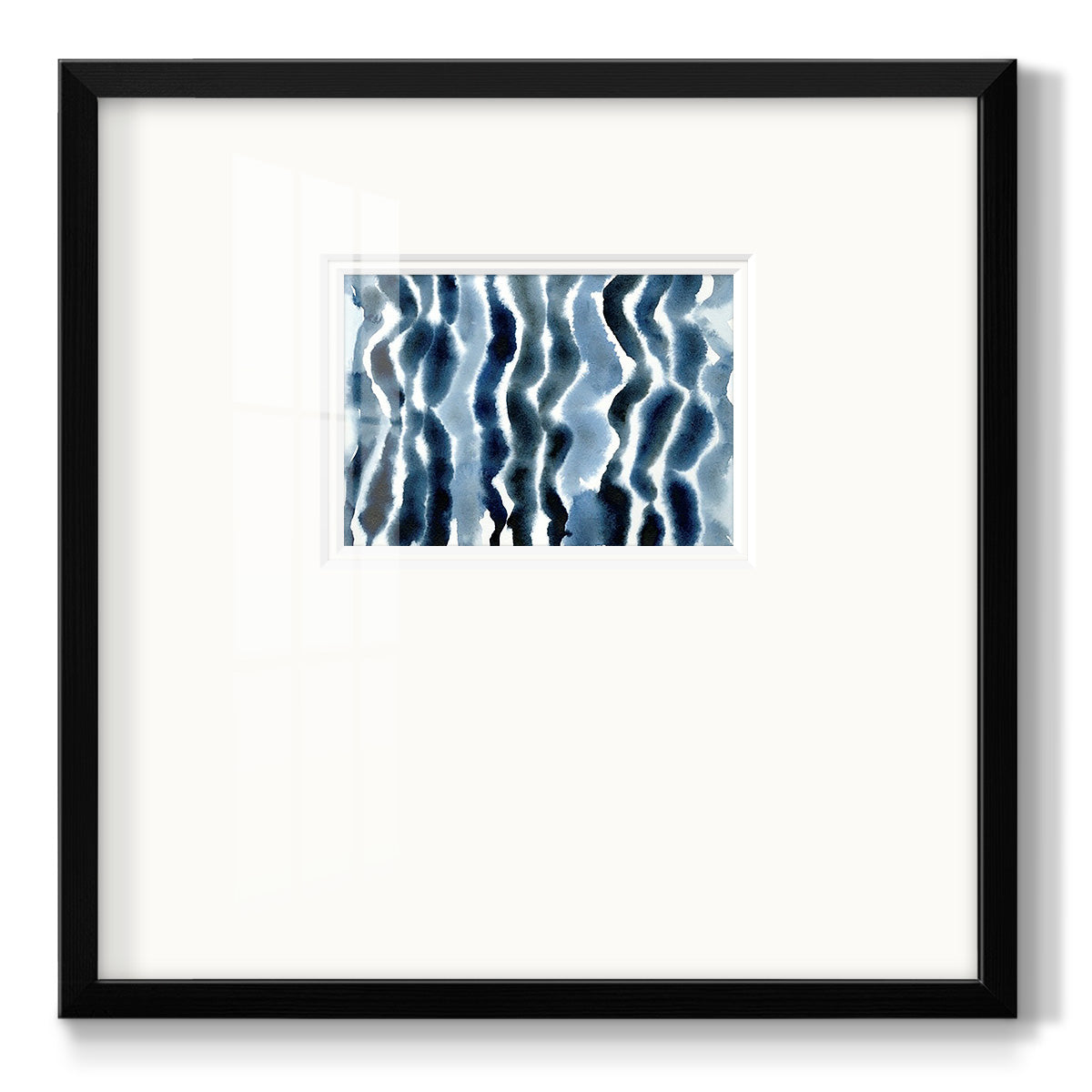 True Blue Wave I - Double Matboard Framed Print