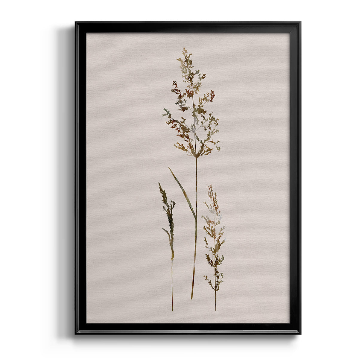 Delicate Stems II - Modern Framed Canvas Print