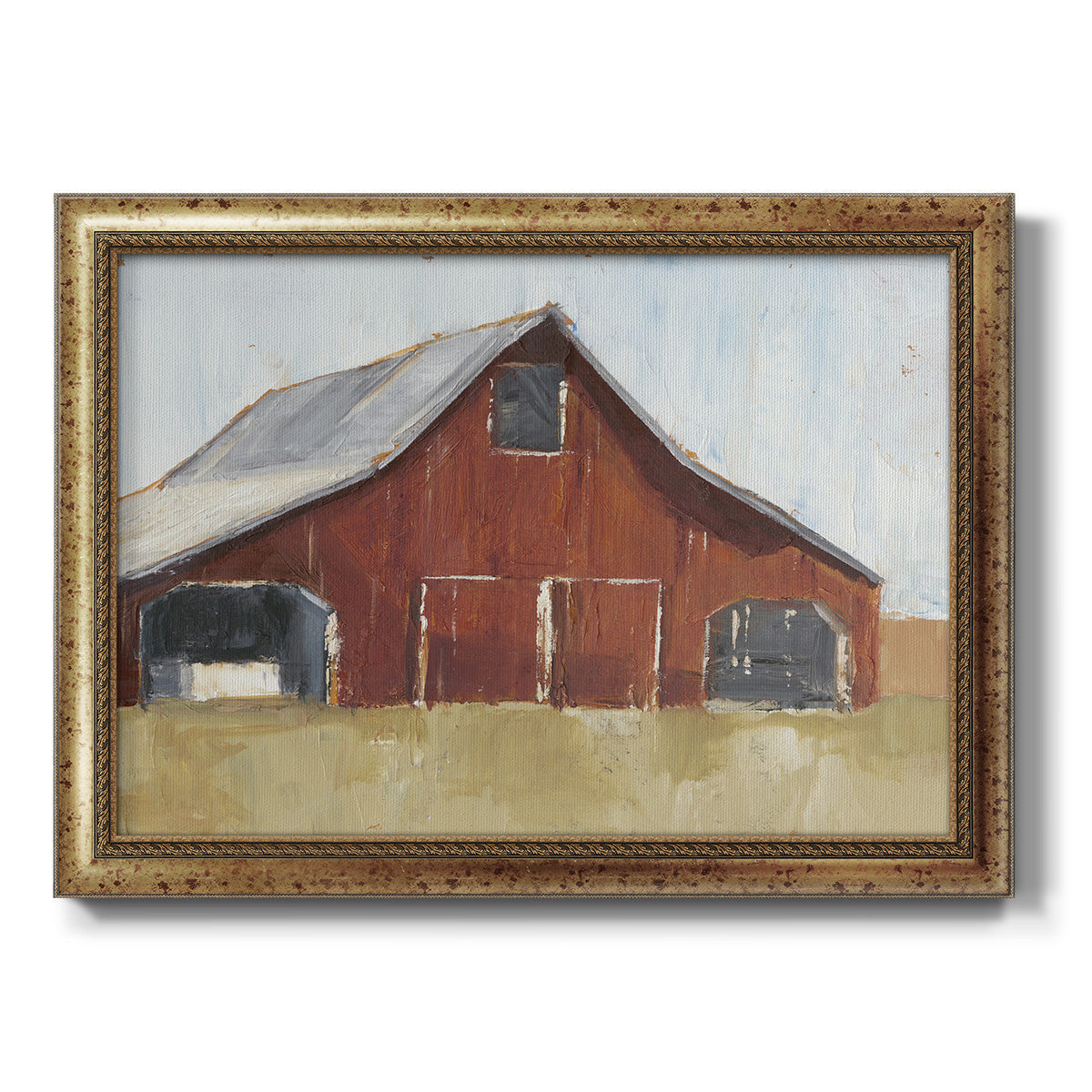 Rustic Red Barn I Premium Framed Canvas- Ready to Hang