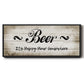 Beer Happy Hour - Floater Framed Canvas Print
