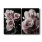 Rose Noir I Premium Gallery Wrapped Canvas - Ready to Hang - Set of 2 - 8 x 12 Each