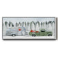 Holiday Roadtrip II - Floater Framed Canvas Print