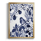 Indigo Song II - Modern Framed Canvas Print