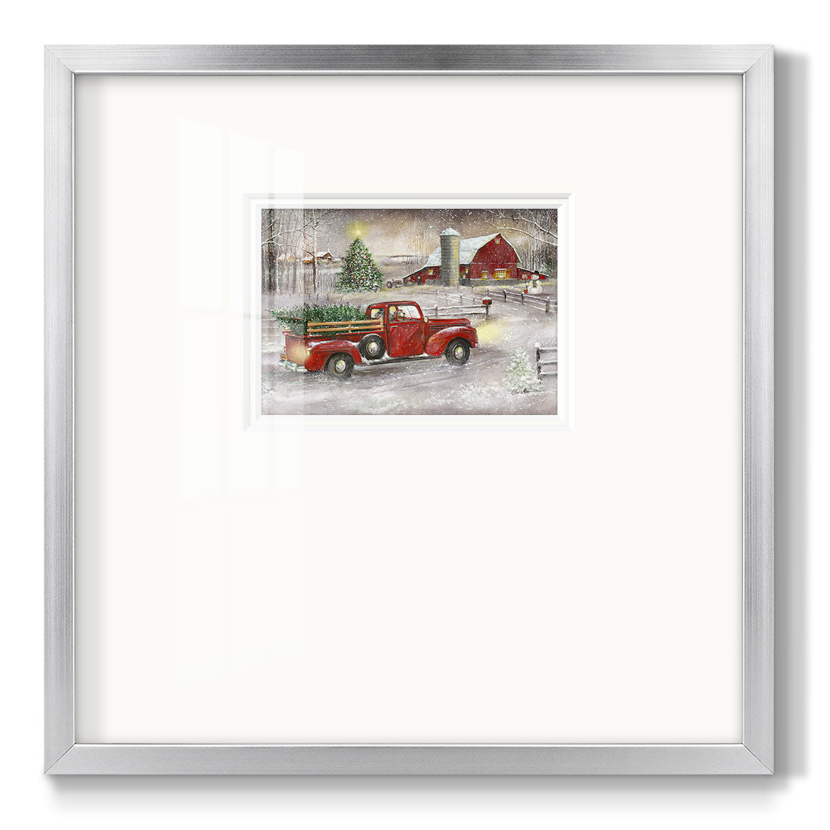 Making Christmas Memories Premium Framed Print Double Matboard