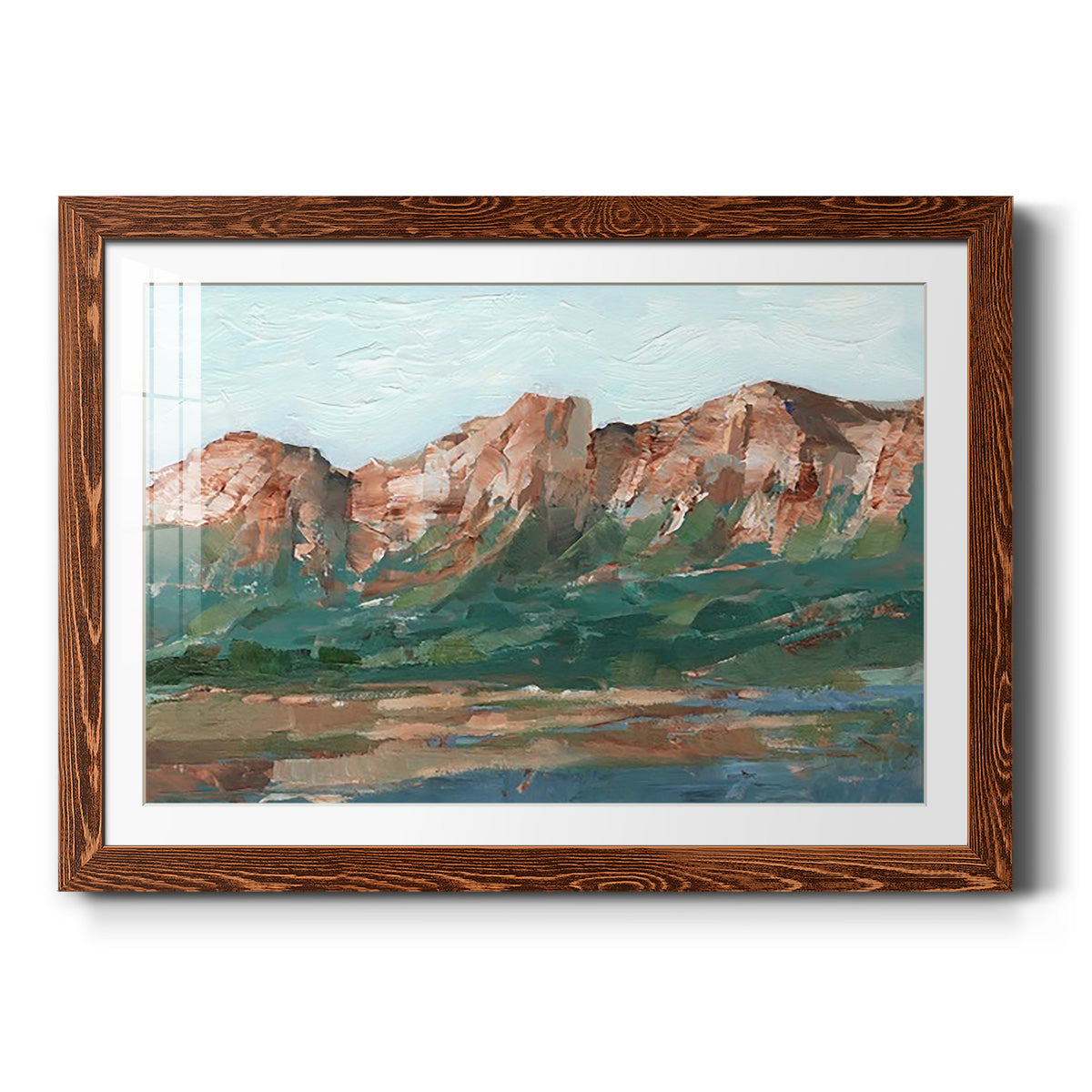 Heading West I - Barnwood Framed Art Print