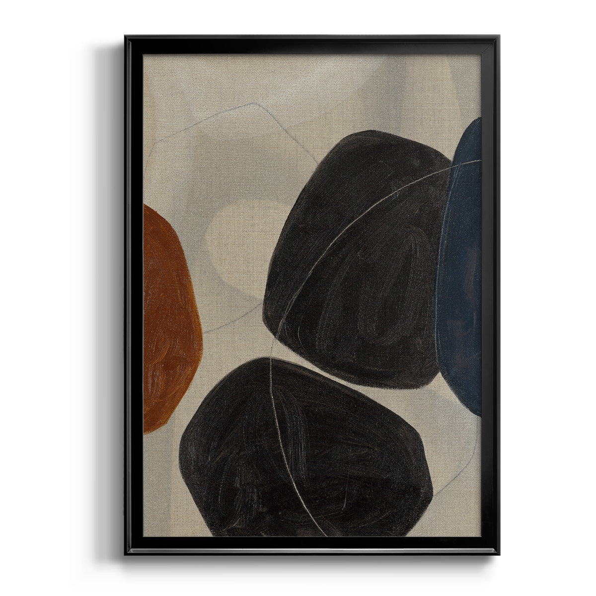 Gravity I - Modern Framed Canvas Print