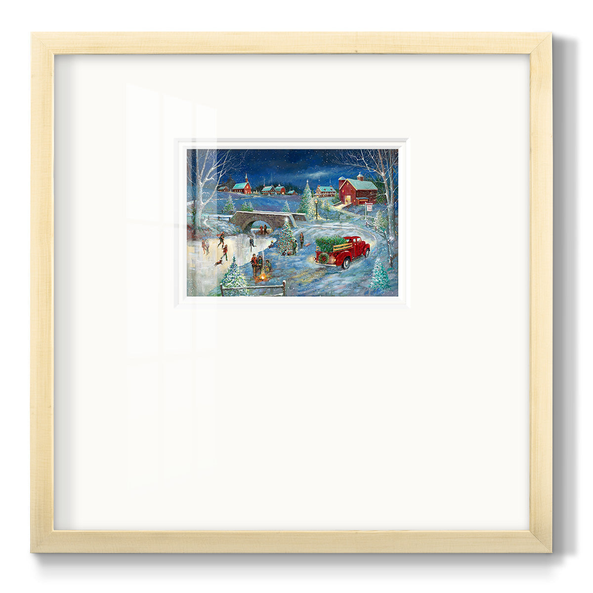 Warm Holiday Memories - Double Matboard Framed Print