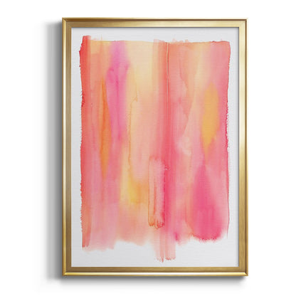 Summer Sherbet Wash II - Modern Framed Canvas Print