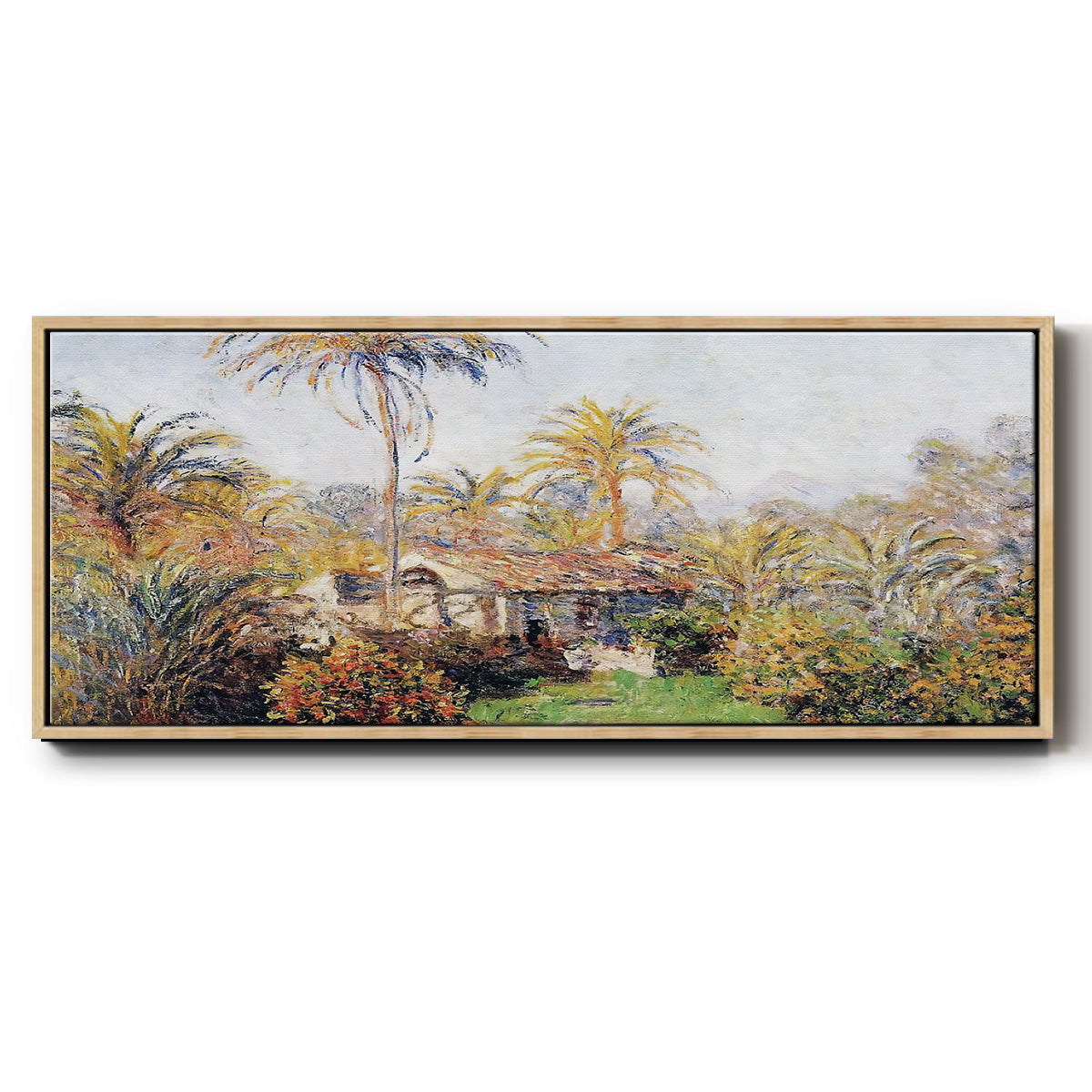 Small Country Farm in Bordighera, 1884 - Floater Framed Canvas Print