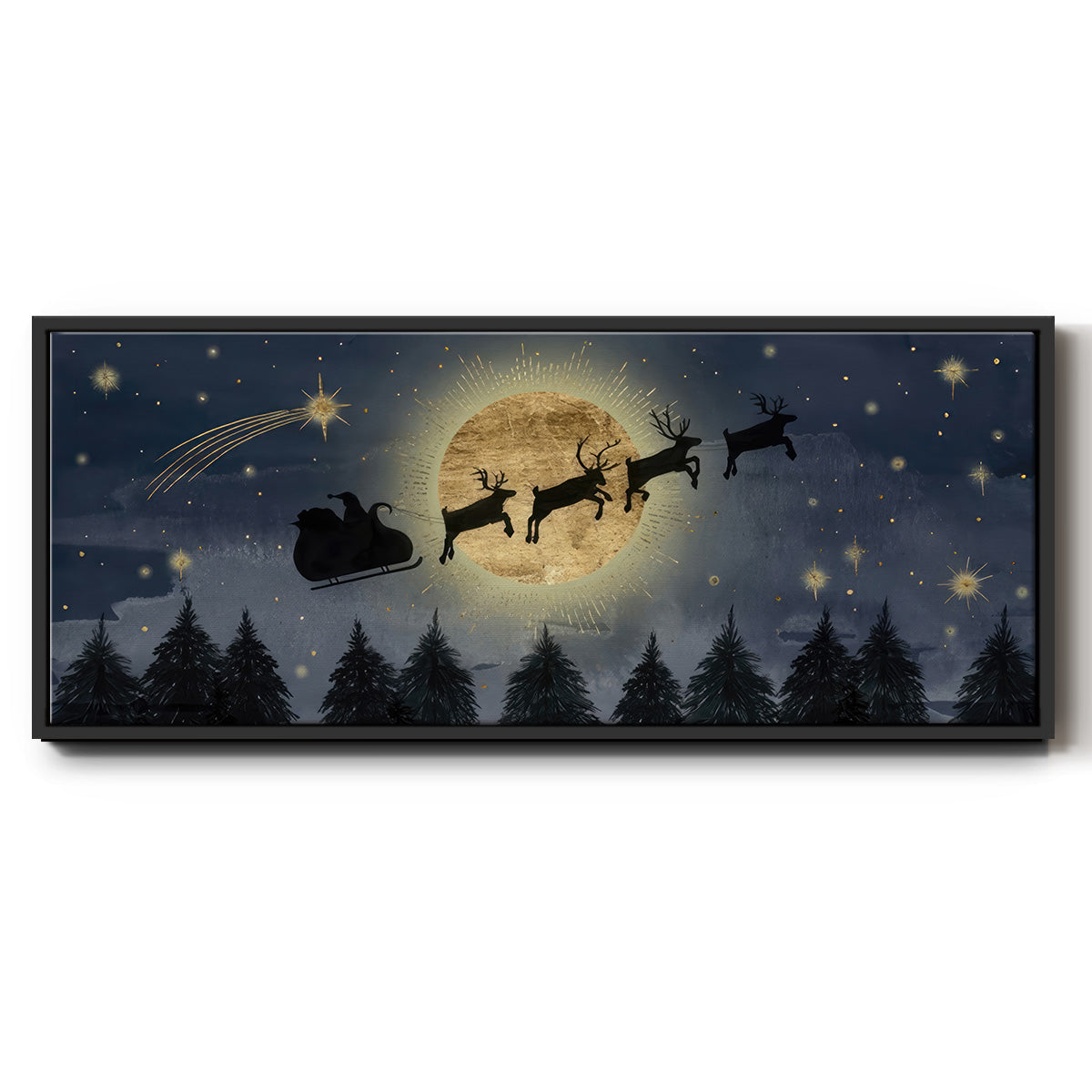 Celestial Christmas Collection D - Floater Framed Canvas Print