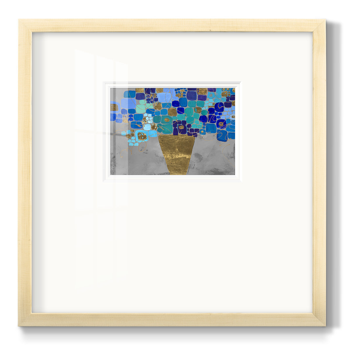 Blue Love- Premium Framed Print Double Matboard