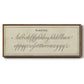 Manuscript Sampler II - Floater Framed Canvas Print
