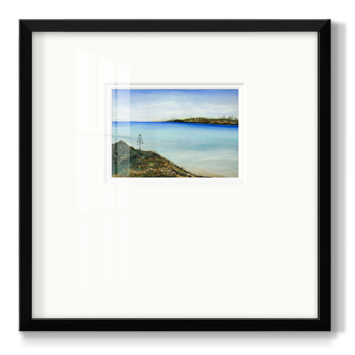 On a Clear Day Premium Framed Print Double Matboard