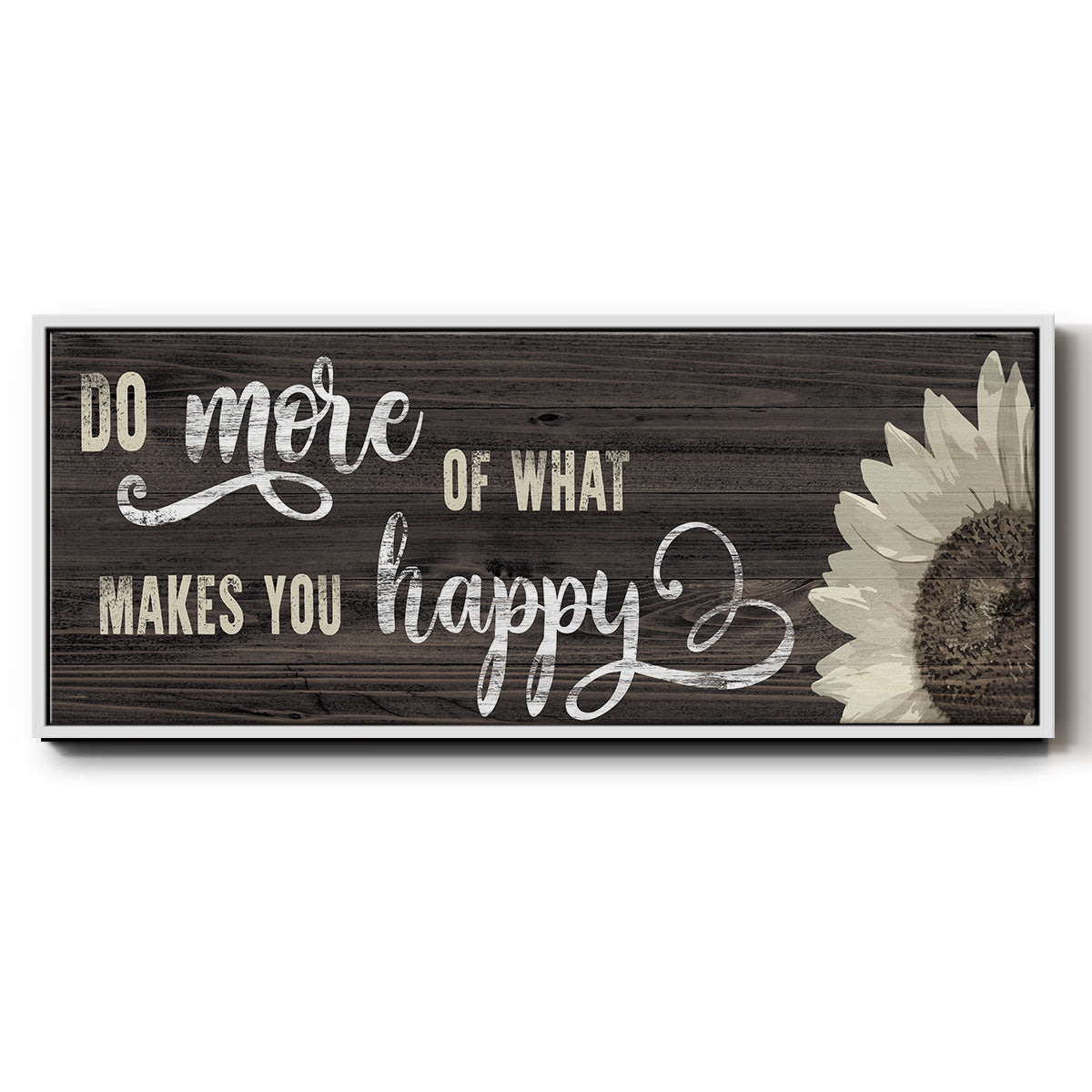Makes You Happy - Floater Framed Canvas Print