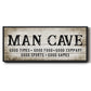 Man Cave Good Times - Floater Framed Canvas Print