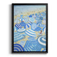 Sky Blue Beach - Modern Framed Canvas Print