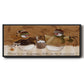Snowballs - Floater Framed Canvas Print