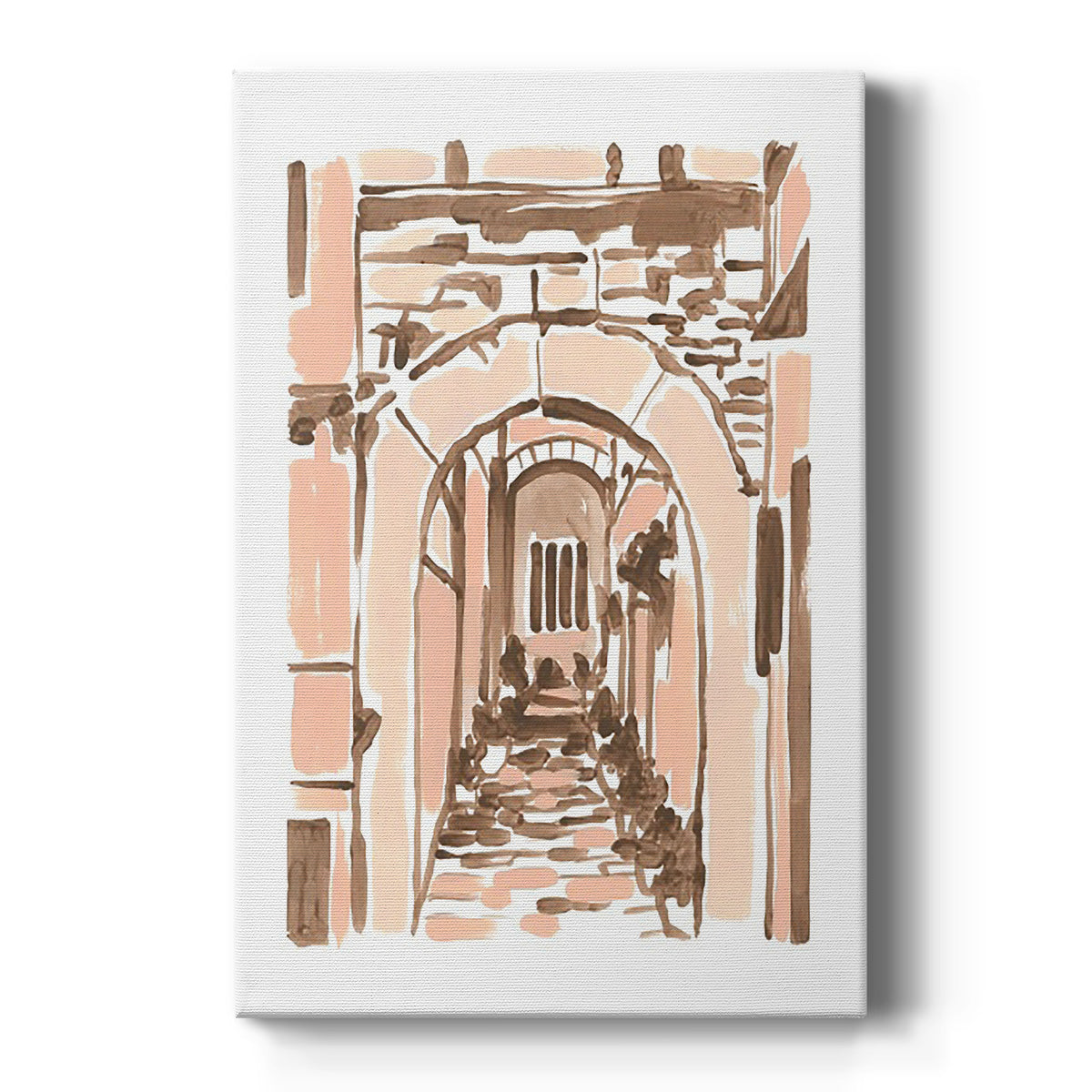 Blush Architecture Study III Premium Gallery Wrapped Canvas - Ready to Hang