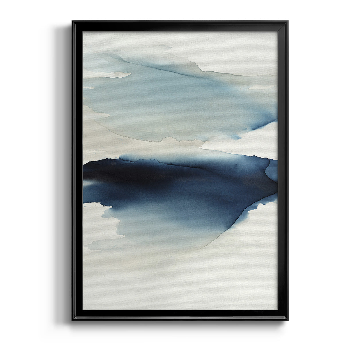 Waves I - Modern Framed Canvas Print