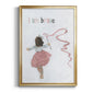 Girl Catching Wind - Modern Framed Canvas Print