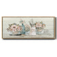 Flower Market - Floater Framed Canvas Print
