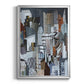 Western Metropolis - Modern Framed Canvas Print