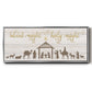 Silent Night Nativity - Floater Framed Canvas Print