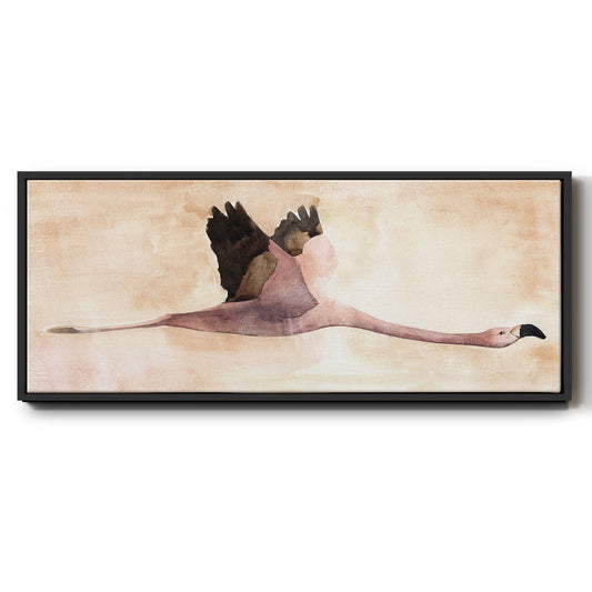 Touching Down II - Floater Framed Canvas Print