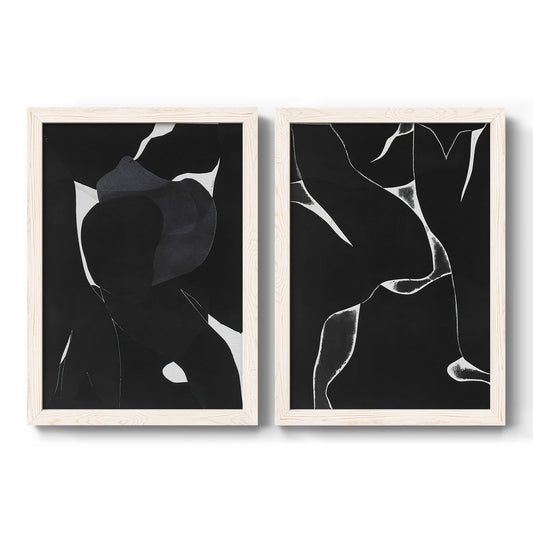 Night Bloom I - Premium Framed Canvas 2 Piece Set - Ready to Hang