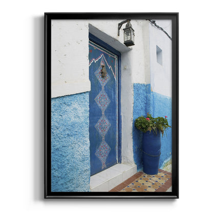 Morocco Door - Modern Framed Canvas Print