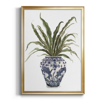 Fern House II - Modern Framed Canvas Print