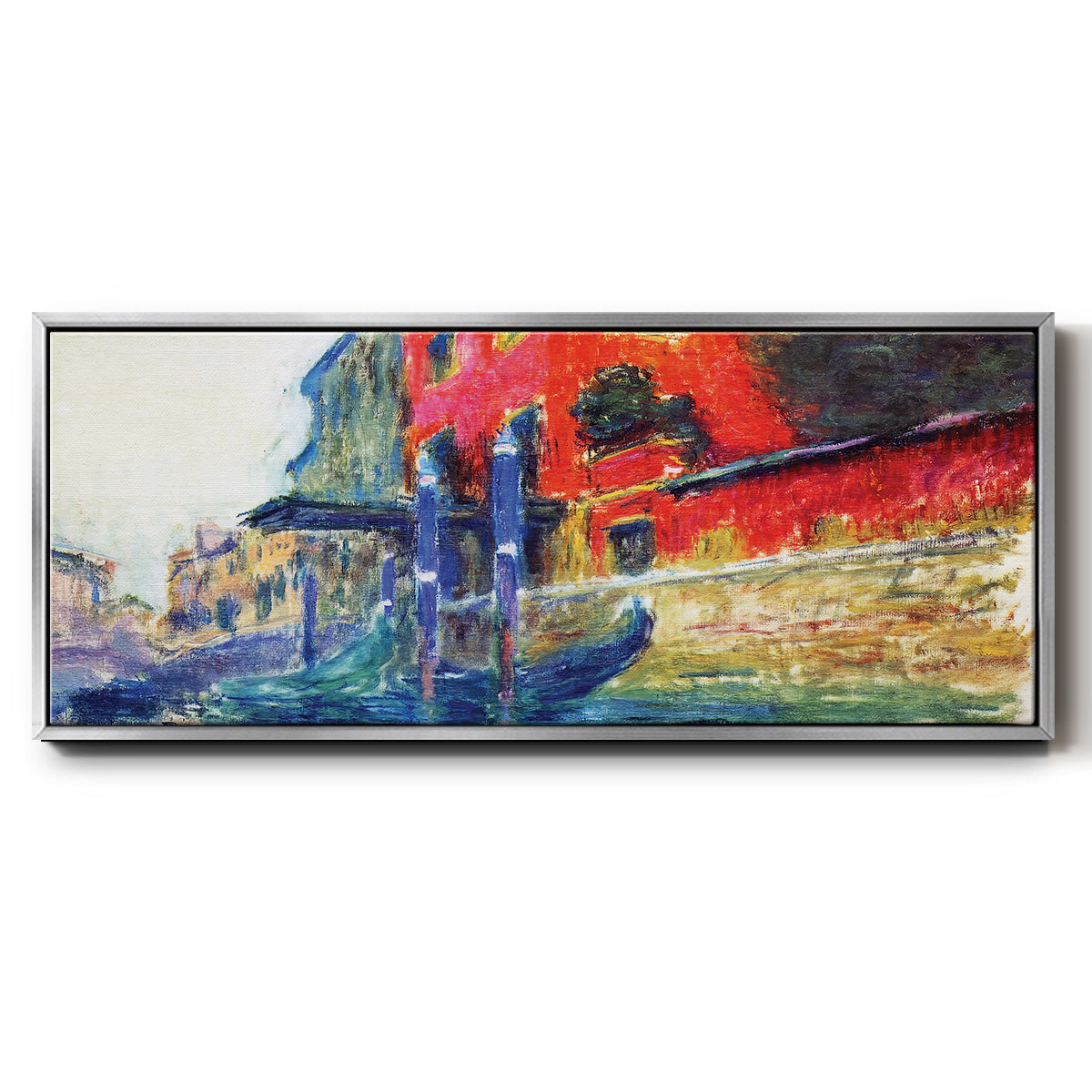 The Red House, 1908 - Floater Framed Canvas Print