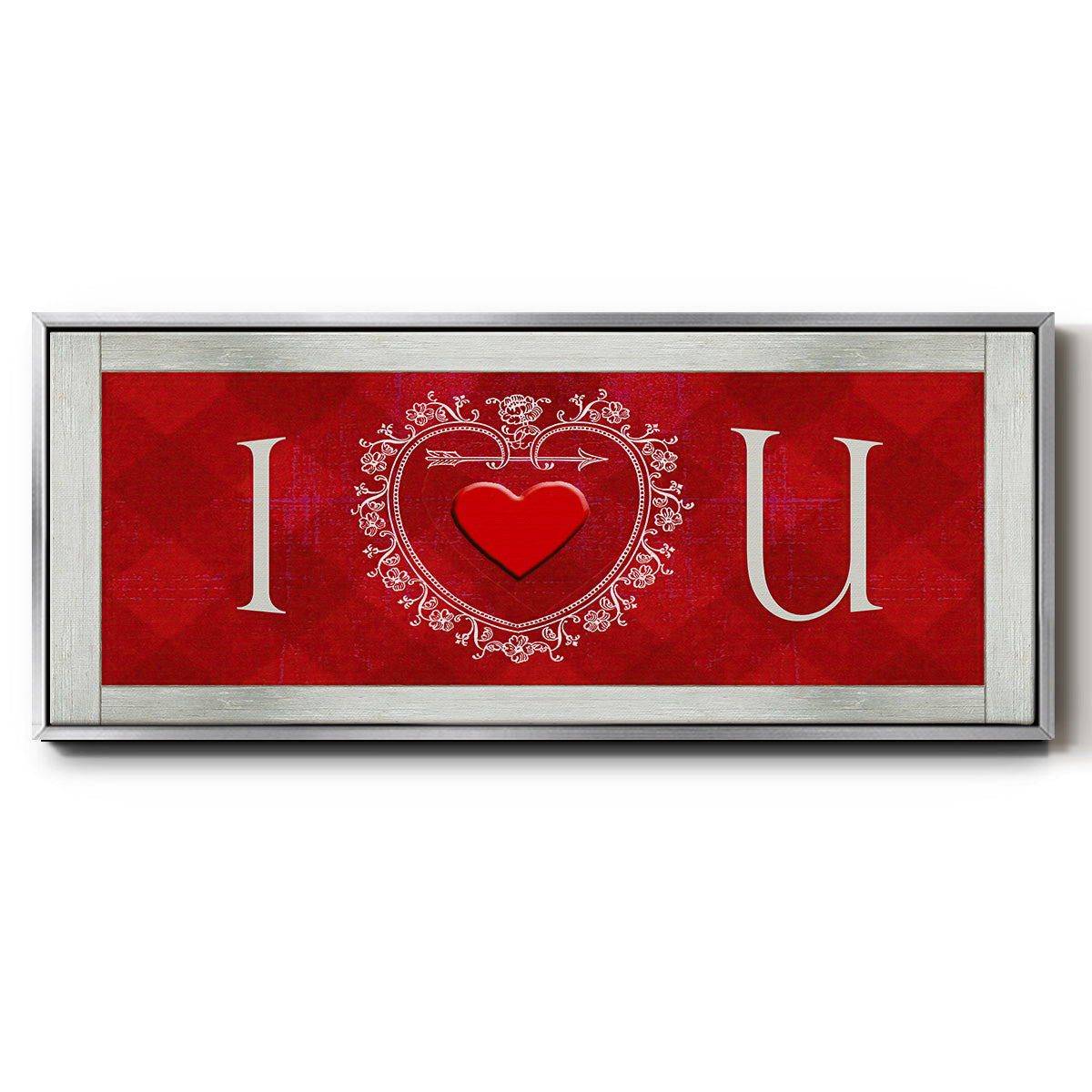 DIY Love Collection H - Floater Framed Canvas Print