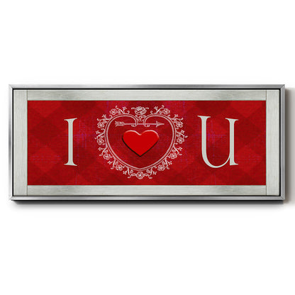 DIY Love Collection H - Floater Framed Canvas Print