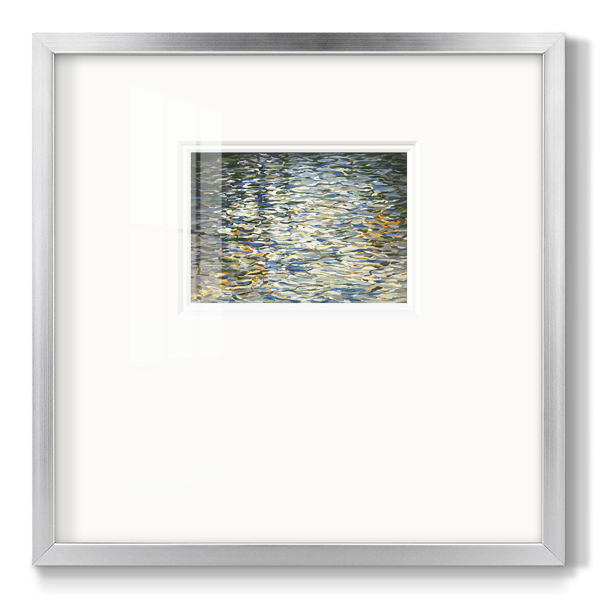 Water Reflections - Double Matboard Framed Print
