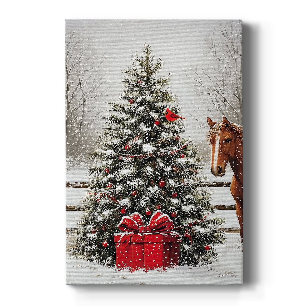 Twilight of Frostlit Icicles - Canvas Art Print