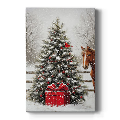 Twilight of Frostlit Icicles - Canvas Art Print