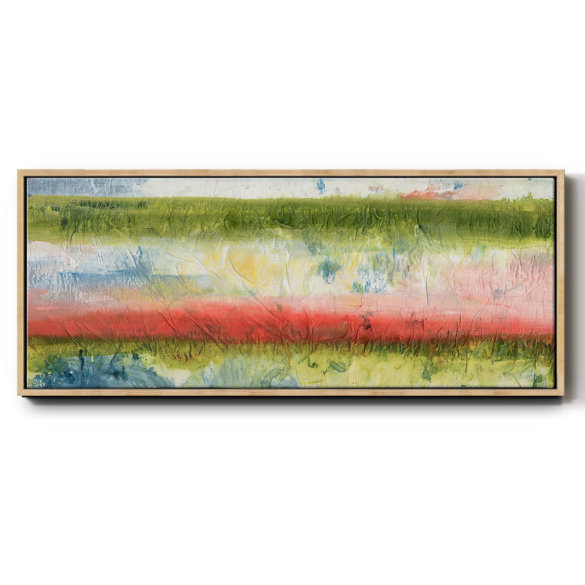 Nature's Flag II - Floater Framed Canvas Print