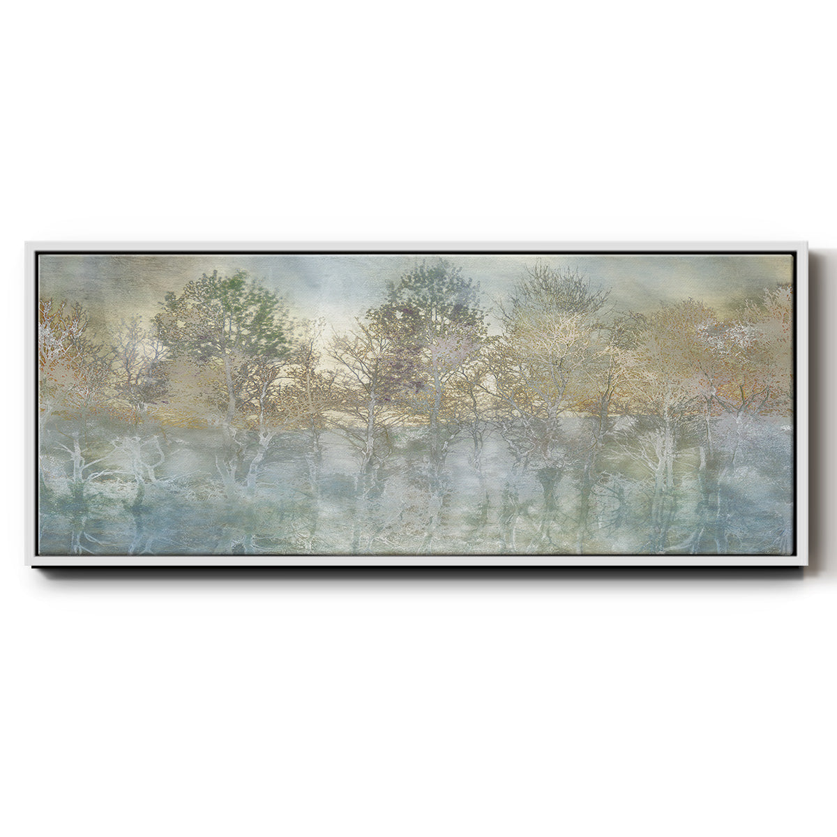 River Reflection - Floater Framed Canvas Print